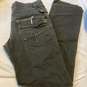 Airfield charcoal gray jeans tag say 4